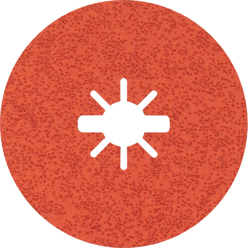 Bosch EXPERT Stainless Steel Prisma Ceramic Fibre Disc 125 x 22.23mm 36G 25 Pack