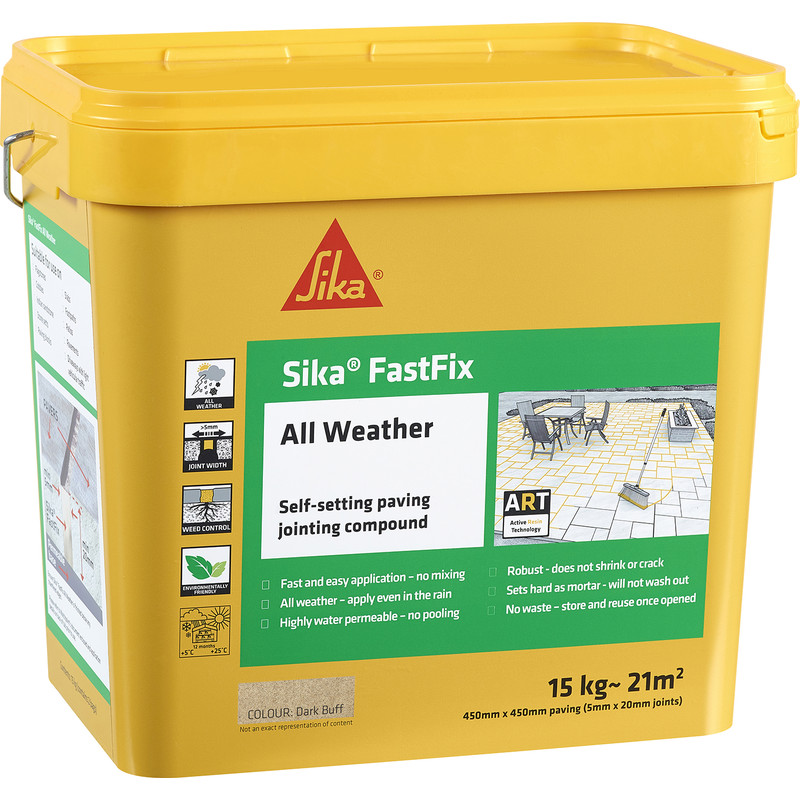 Sika FastFix All Weather Jointing Compound Dark Buff 15kg