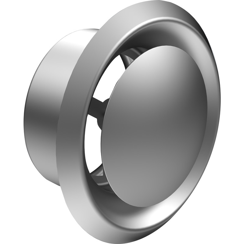 Stainless Steel Ceiling Exhaust & Supply Valve 100mm