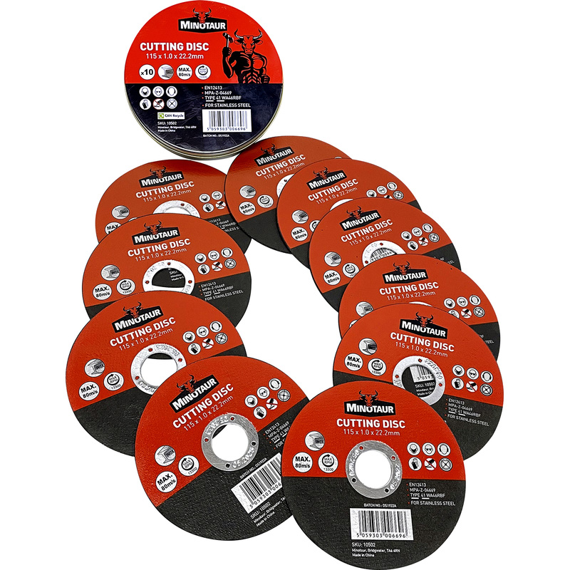 Minotaur Thin Metal Cutting Disc 115 x 1.0 x 22.23mm