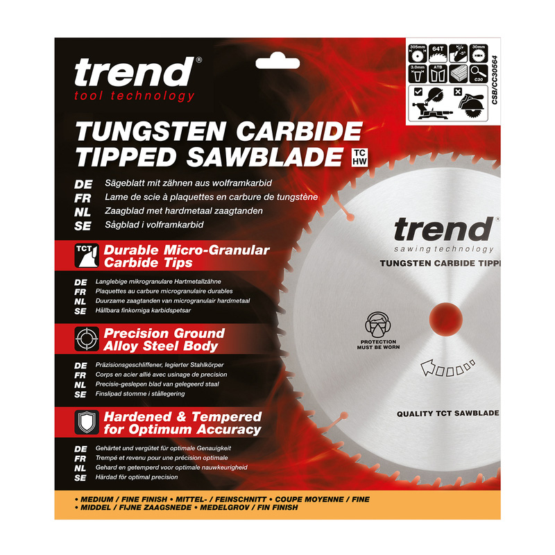 Trend Craft Circular Saw Blade 305 x 64T x 30mm CSB/CC30564
