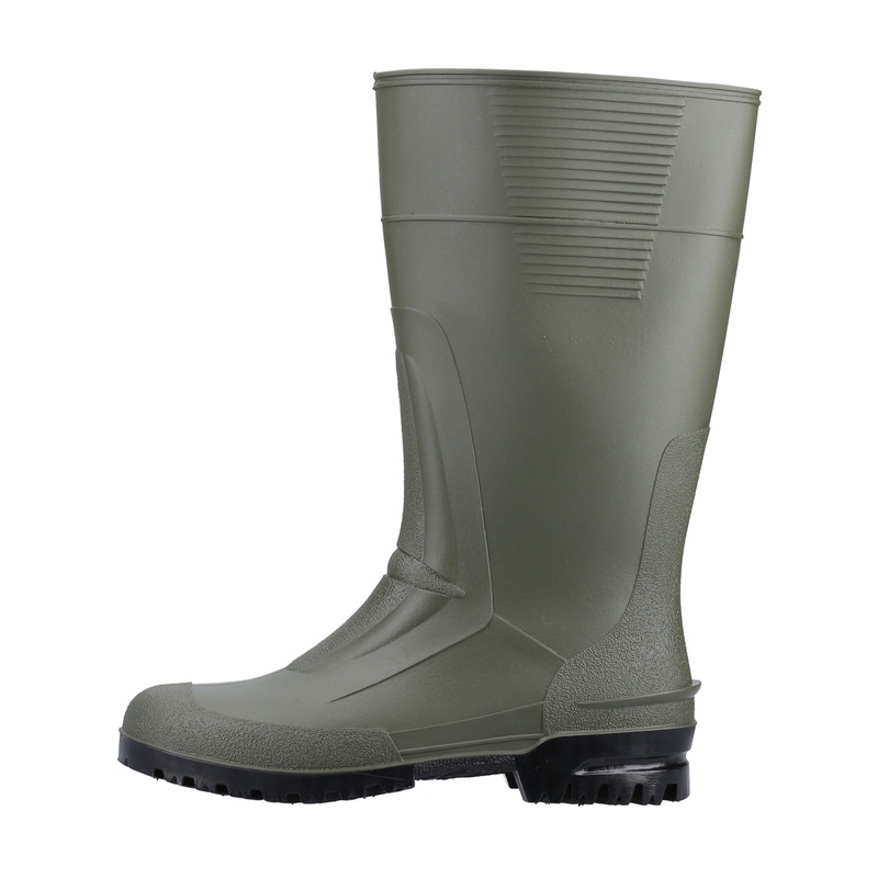 PVC Non-Safety Wellington Boots Green Size 7