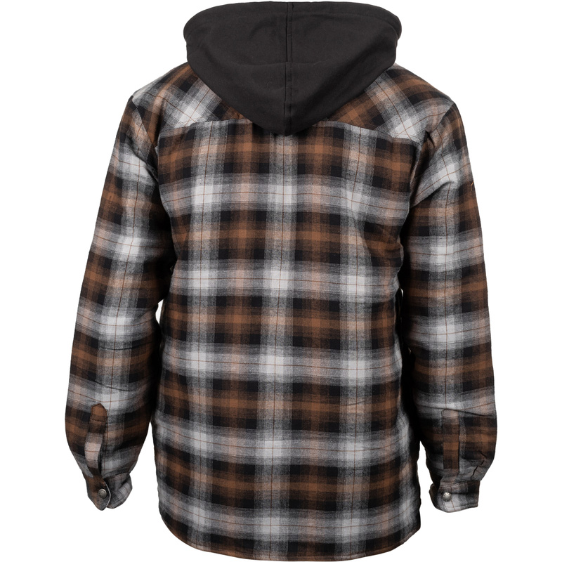 Dickies Fleece Hood Flannel Shirt Jacket Black M