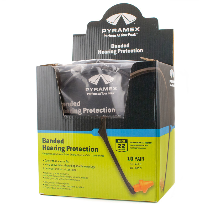 Pyramex Banded Earplugs 22dB