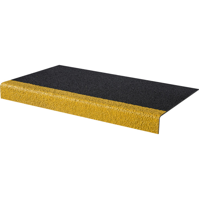 Anti Slip Stair Treads 55 x 345mm x 3m Black/Yellow