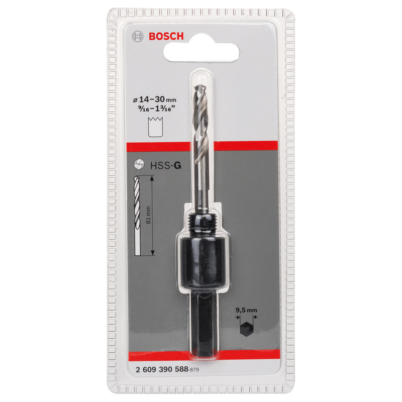 Bosch Holesaw Arbor Hex 14 - 30mm