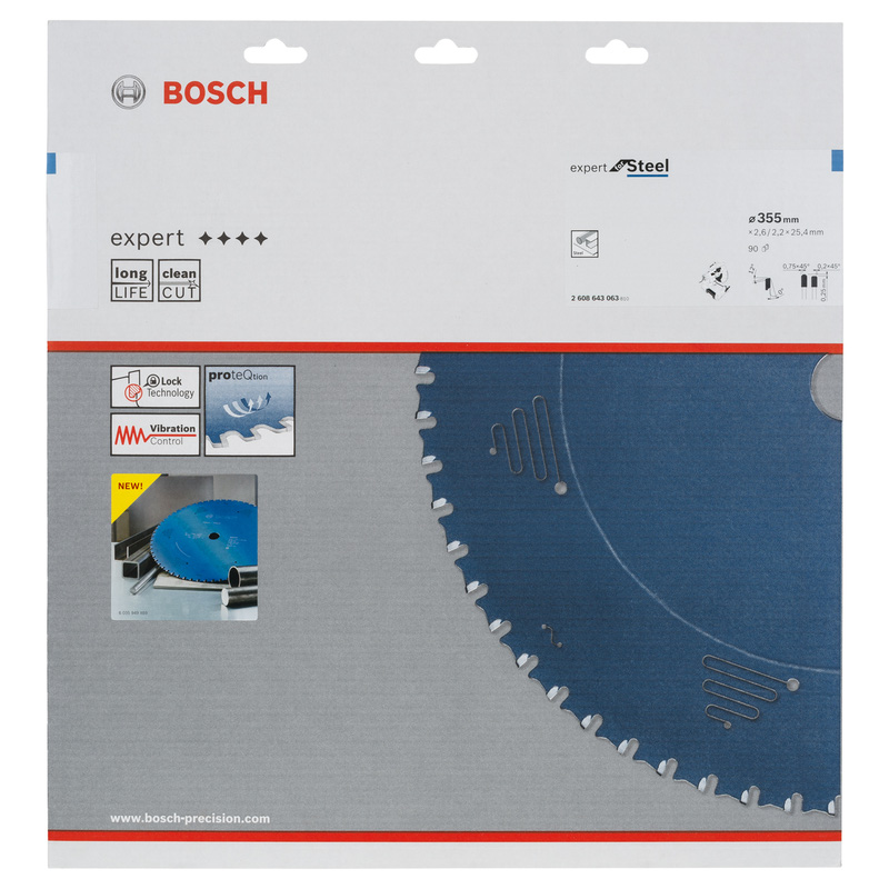Bosch EXPERT Steel Mitre Saw Blade 355 x 25.4 x 90T