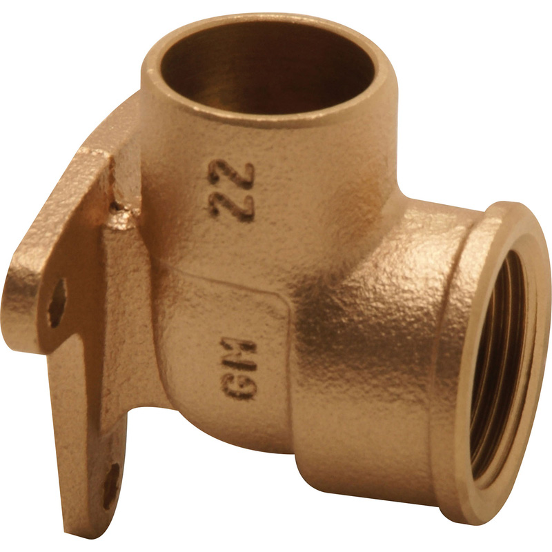 Endex End Feed Backplate Elbow 15mm x 1/2"