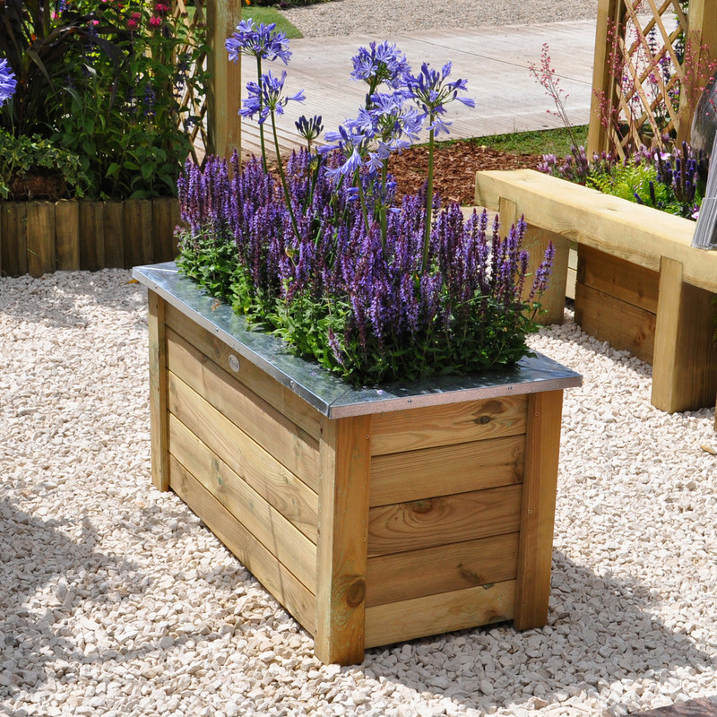 Forest Garden Cambridge Planter 50cm (h) x 100cm (w) x 50cm (d)