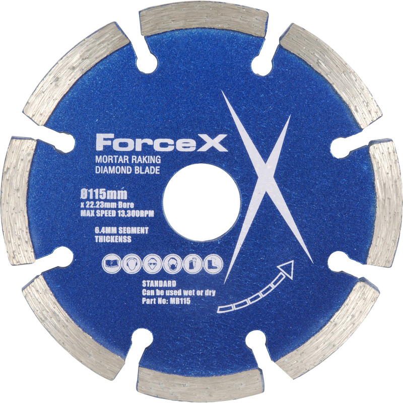 Mortar & Brick Raking Diamond Blade 115 x 22mm