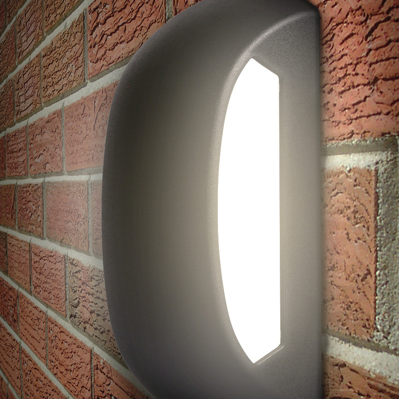 Mark Lighting LED Oval Bulkhead 12W Black 1050lm