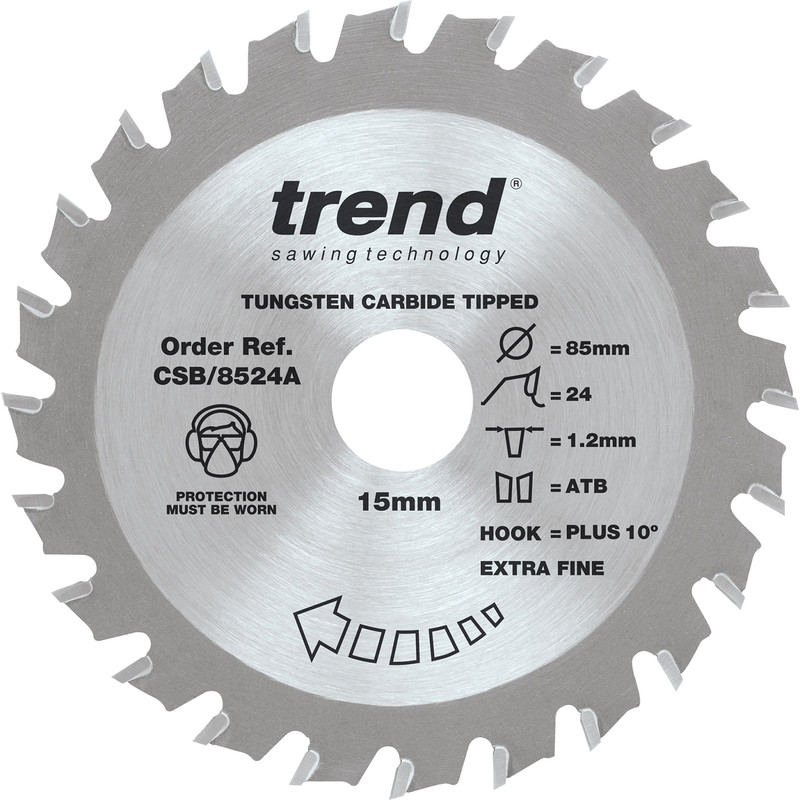 Trend Craftpro Mini Sawblade 85 x 24T x 15mm