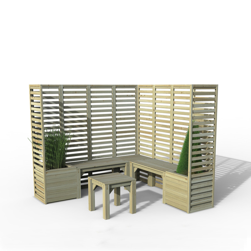 Forest Garden Modular Seating 206cm (w) x 206cm(d) x 180cm (h) approx