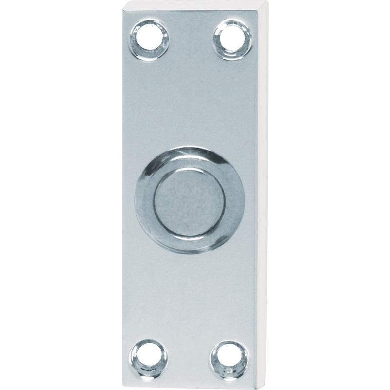 Victorian Bell Push 76 x 25mm Polished Chrome
