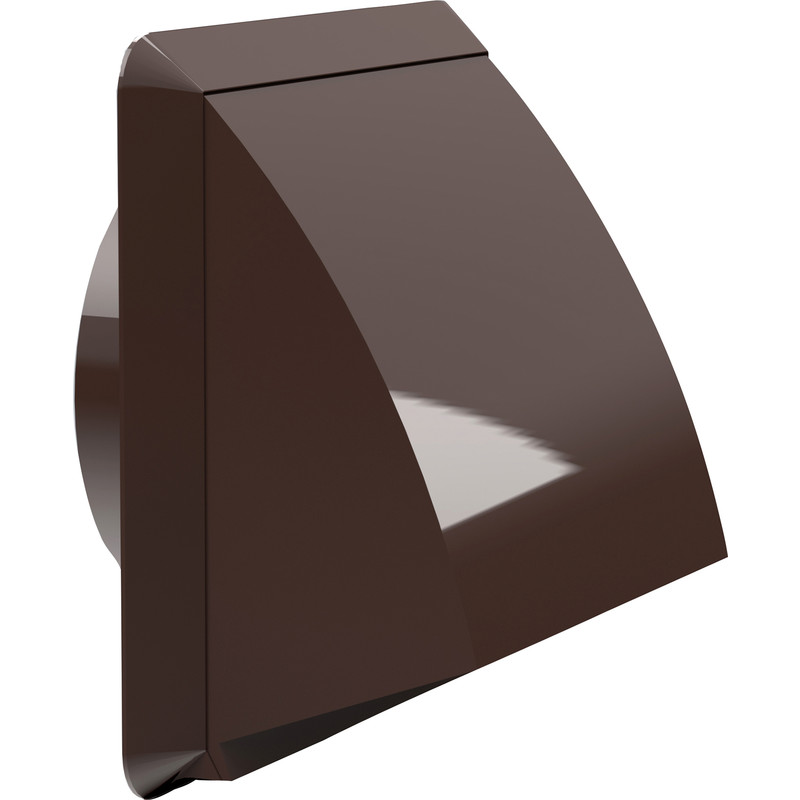 Round Ducting Cowled Outlet Brown