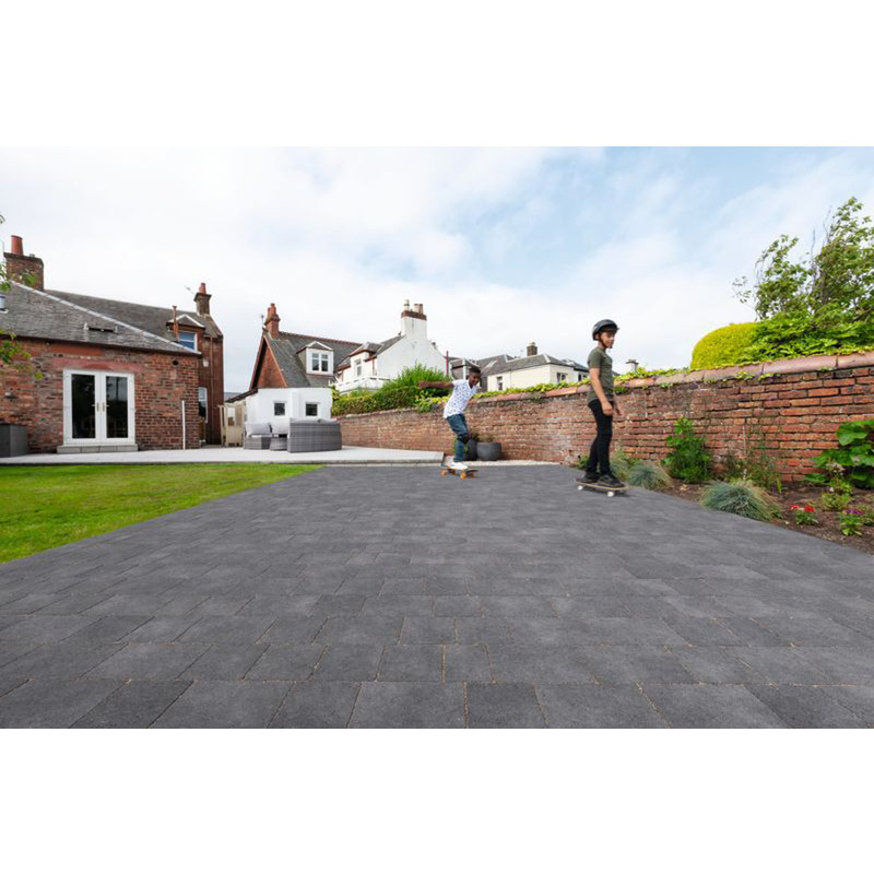 Marshalls Drivesett Tegula Slate Paving Project Pack Charcoal