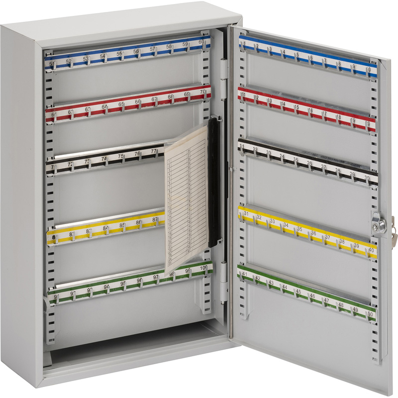 Burg-Wachter Heavy Duty Key Cabinet Grey 150 Hooks