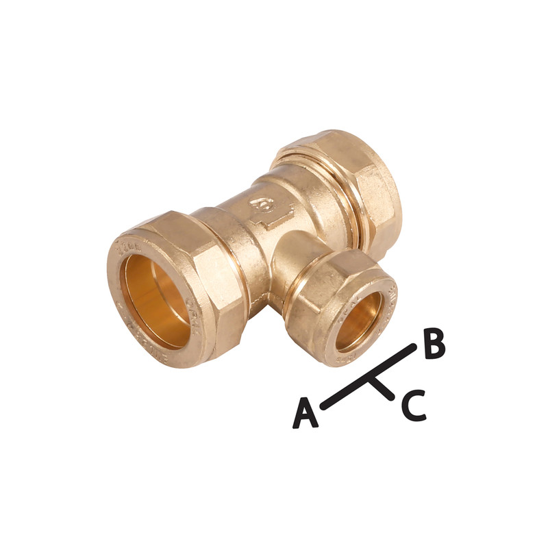 Made4Trade Compression Reducing Tee 28 x 28 x 22mm