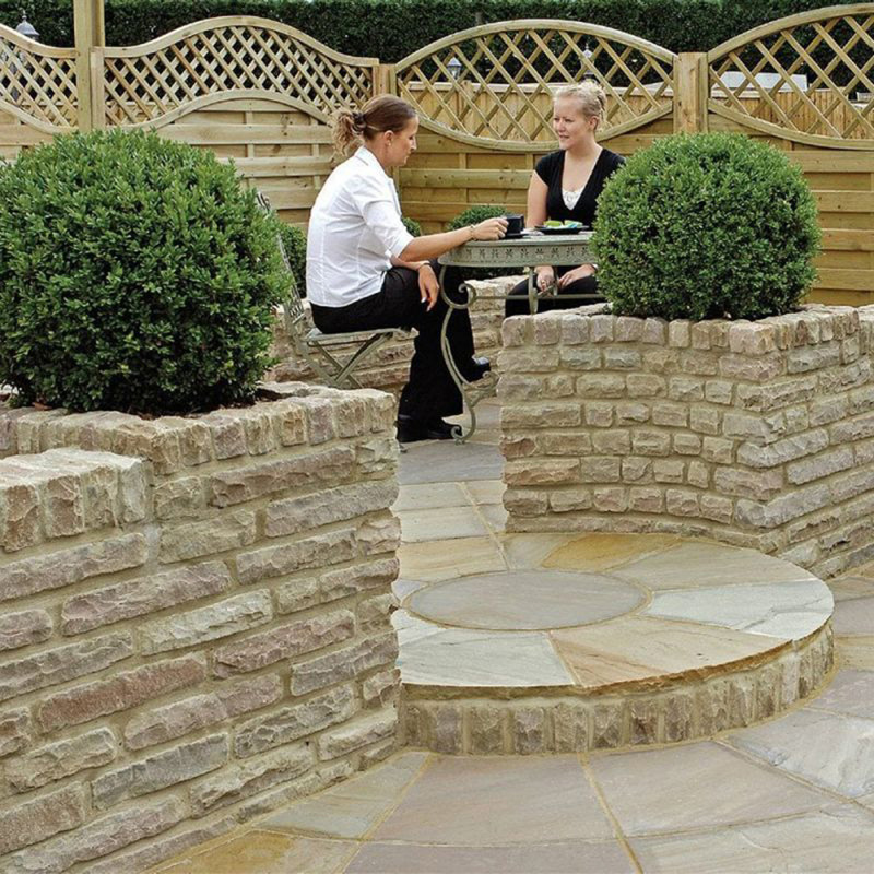 Marshalls Marshalite Stone Walling Pitched Buff 220 x 100 x 65mm