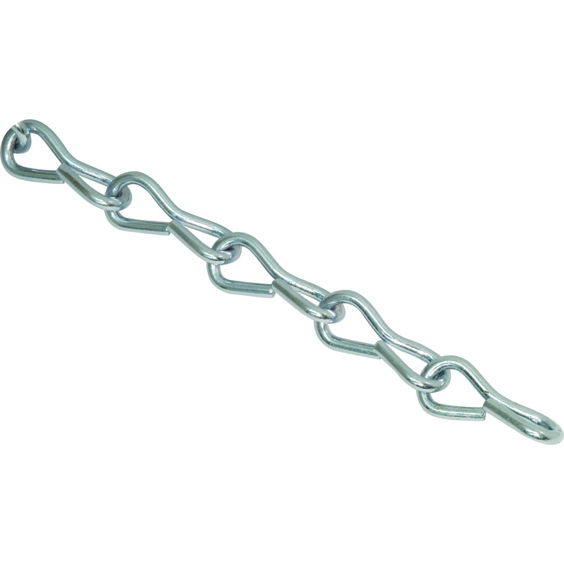 Jack Chain 10m x 3mm Zinc Plated