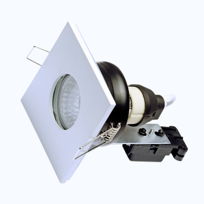 SPA Square Shower Light GU10 7W IP65 White