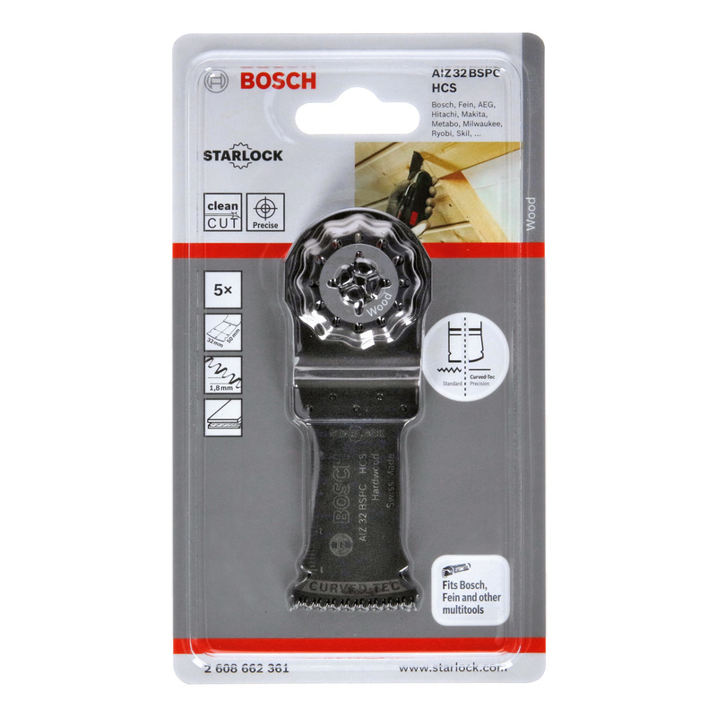 Bosch Starlock Hardwood Plunge Cut Multi Tool Blade 32mm