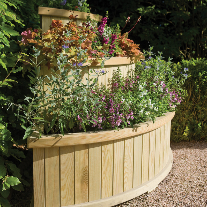 Rowlinson Marberry Cascade Planter 90cm (h) x 85cm (w) x 85cm (d)