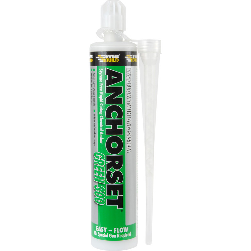 Everbuild Anchorset Green 300 Chemical Anchor 300ml