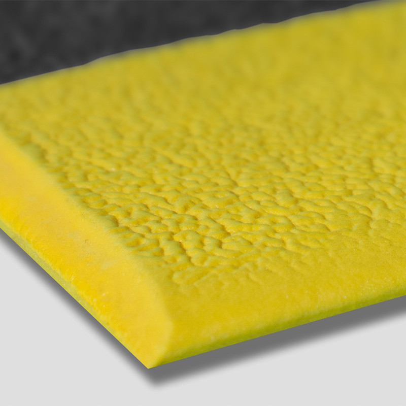 Kumfi Pebble Foam Anti-Fatigue Mat 1.5m x 0.9m - Black/Yellow
