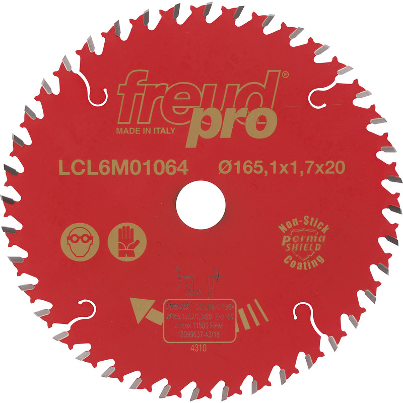 Freud Pro TCT Circular Saw Blade 165 x 20mm x 40T
