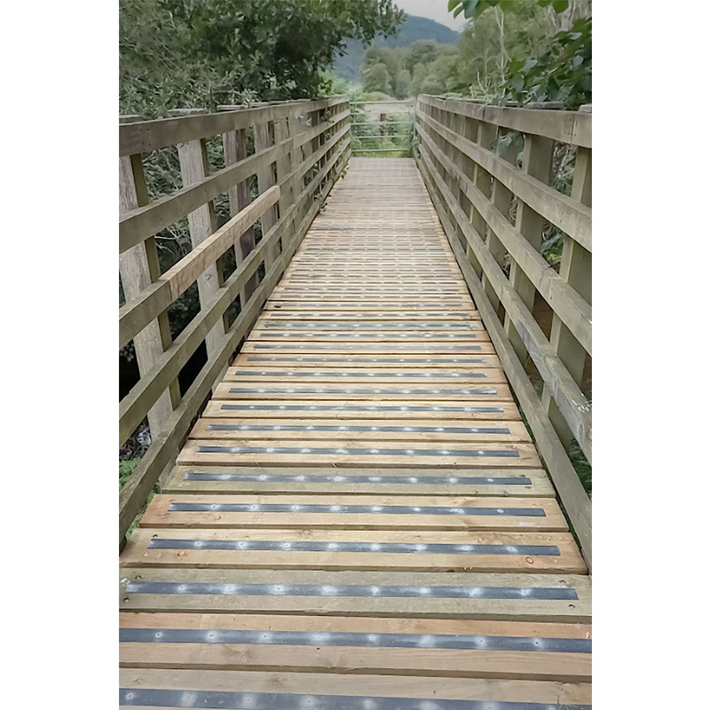 Anti-Slip GRP Decking Strips 50mm x 3m Black