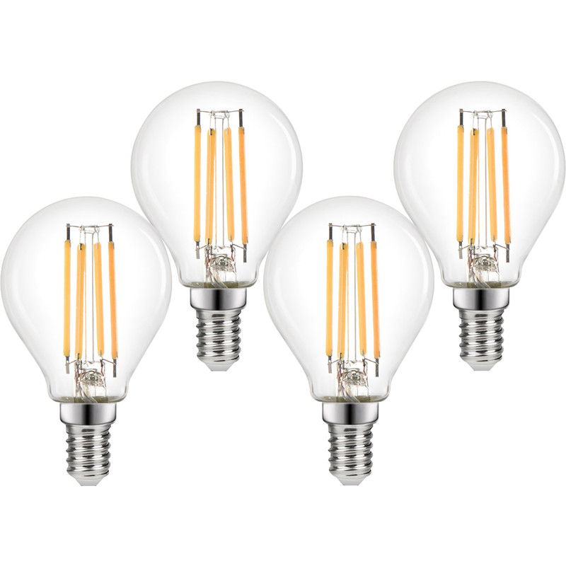 Wessex LED Filament Dimmable Mini Globe Bulb Lamp 3.4W SES 470lm