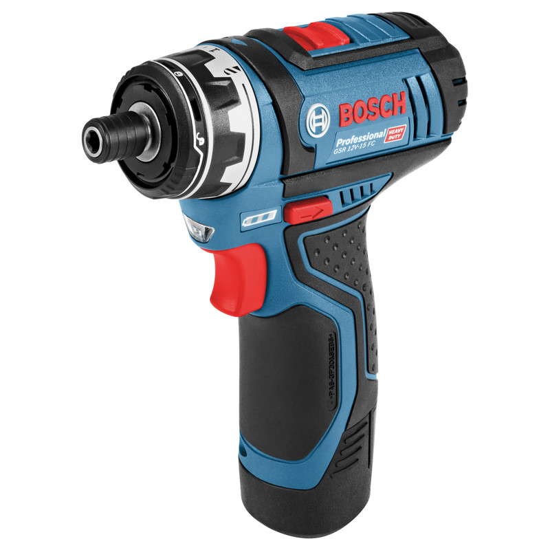 Bosch 12V Flexi-Click Drill Driver GSR 12V-15 FC 2 x 2.0Ah