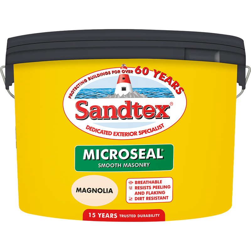 Sandtex Ultra Smooth Masonry Paint 10L Magnolia