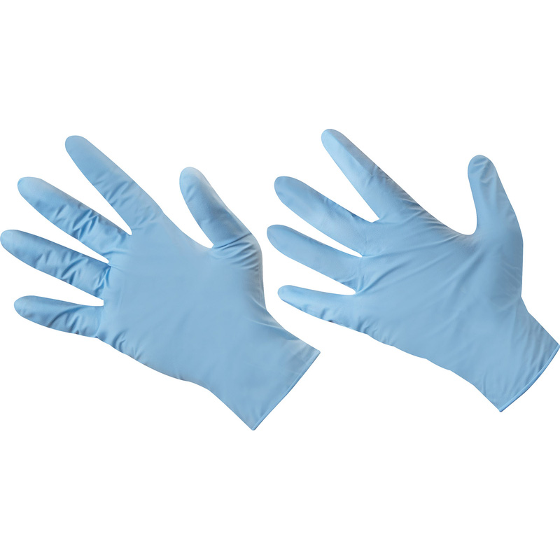 Disposable Blue Powder-Free Nitrile Gloves Large