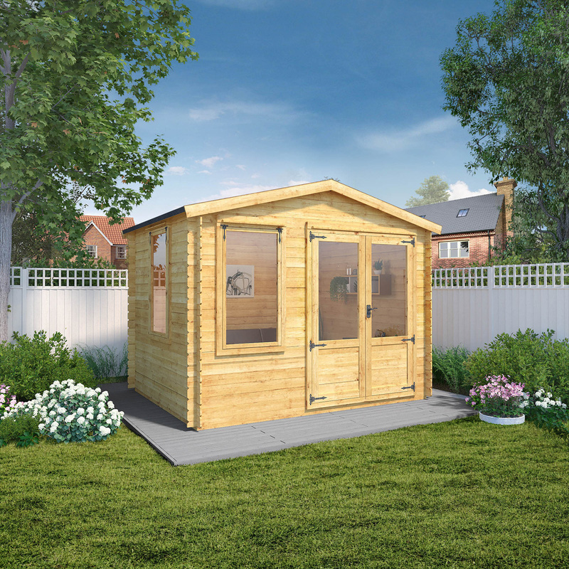 Mercia Log Cabin - 19mm 2.6m x 3.3m