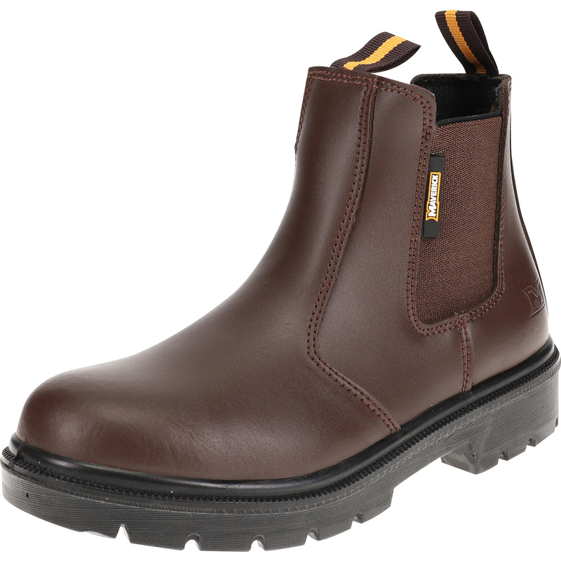 Maverick Women's Slider Safety Dealer Boots Brown Size 5