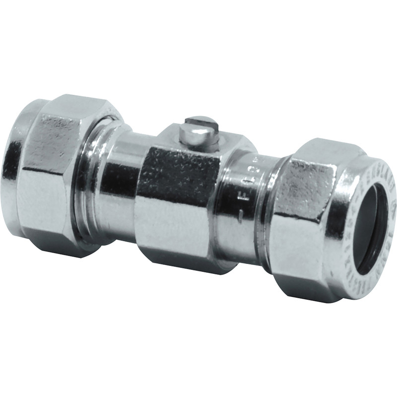 Pegler Chrome Plated Service Valve 15mm