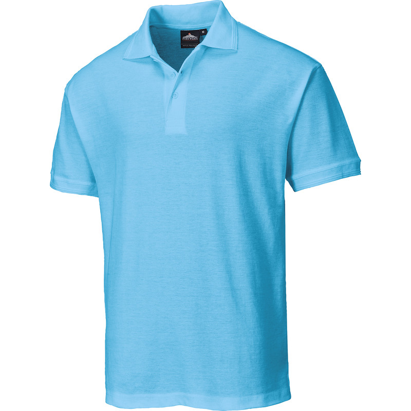 Womens Polo Shirt Large Sky Blue