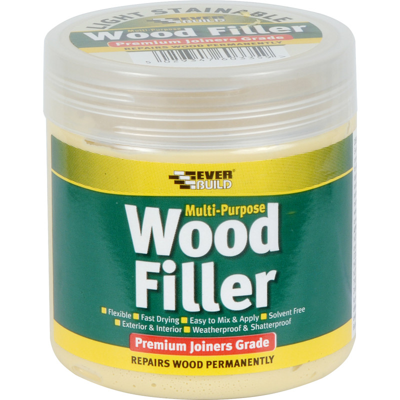 Everbuild Multi Purpose Wood Filler 250ml Light Stainable