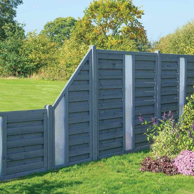 Rowlinson Palermo Fence Panel with Opaque Infill 6' x 6' - 180cm (h) x 180cm (w) x 4cm (d)
