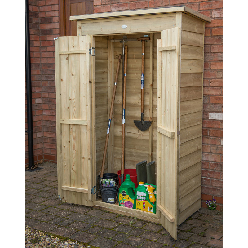 Forest Garden Pressure Treated Tall Garden Store Pent Overlap 178 x 108 x 55cm