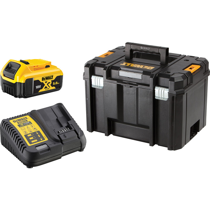 DeWalt 18V T-STAK 5.0Ah Battery Starter Kit 1 x 5.0Ah