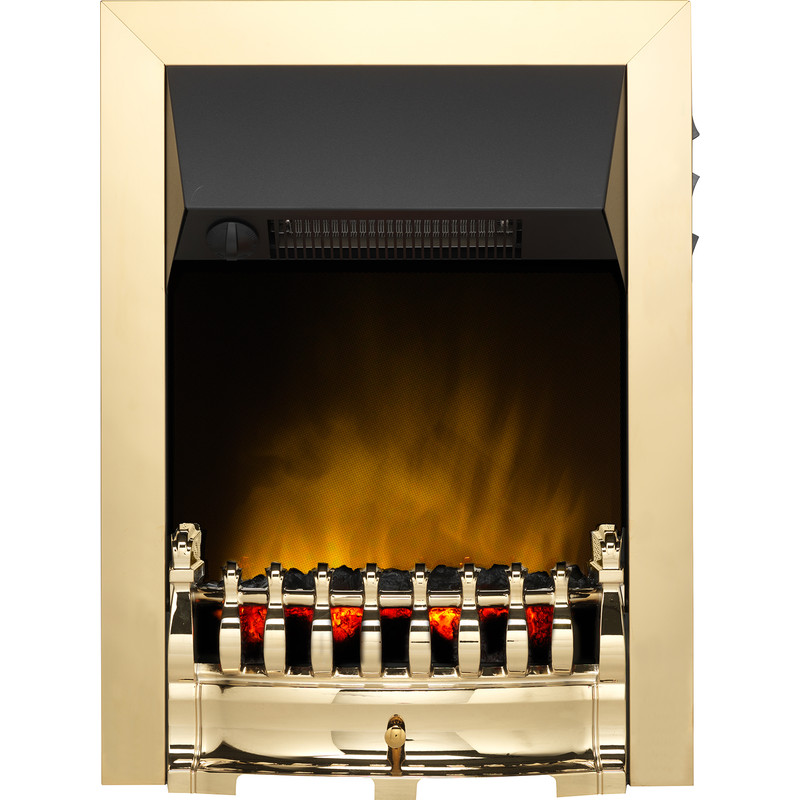 Dimplex Balmoral Ecolite Brass Inset Electric Fire