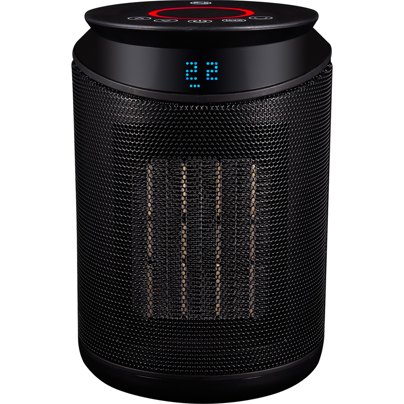 TCP Smart Wifi Mini Portable Ceramic Fan Heater 2KW Black