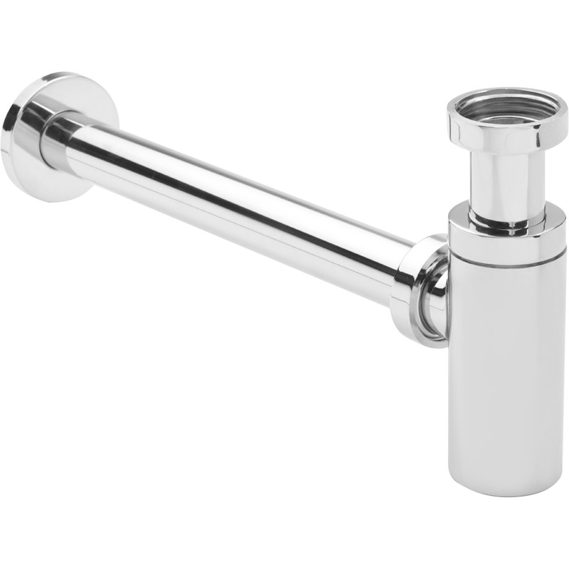 Bottle Trap in Chrome Plated Brass 1 1/4" Adjustable Height