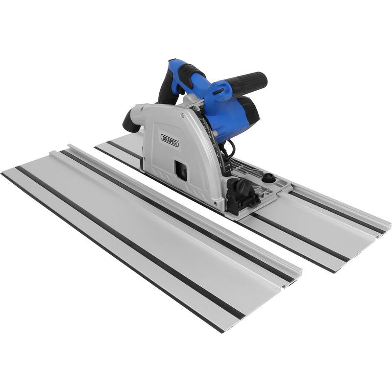 Draper 1200W 165mm Plunge Saw and Rails 240V