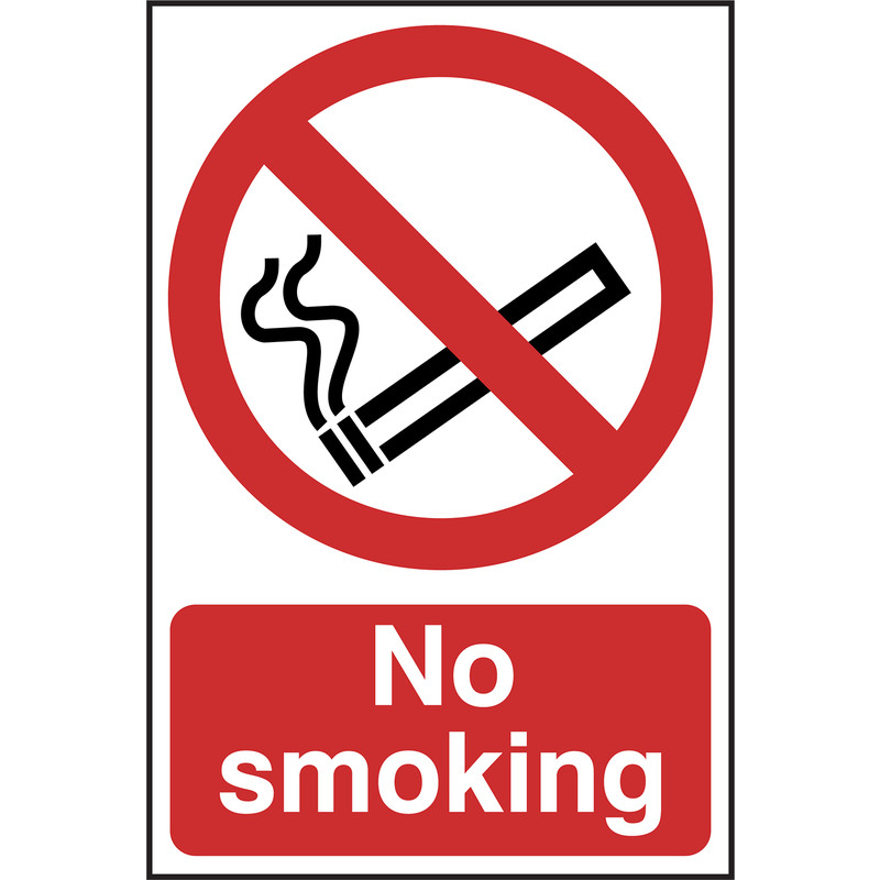 Prohibition Sign No Smoking 148x210