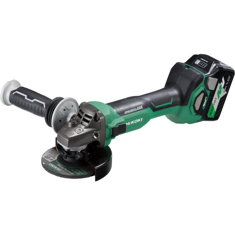 Hikoki 36V 115mm Multivolt Brushless Angle Grinder 2 x 2.5Ah Multivolt