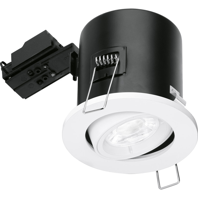 Enlite Adjustable Fire Rated GU10 Downlight EN-FD102W White
